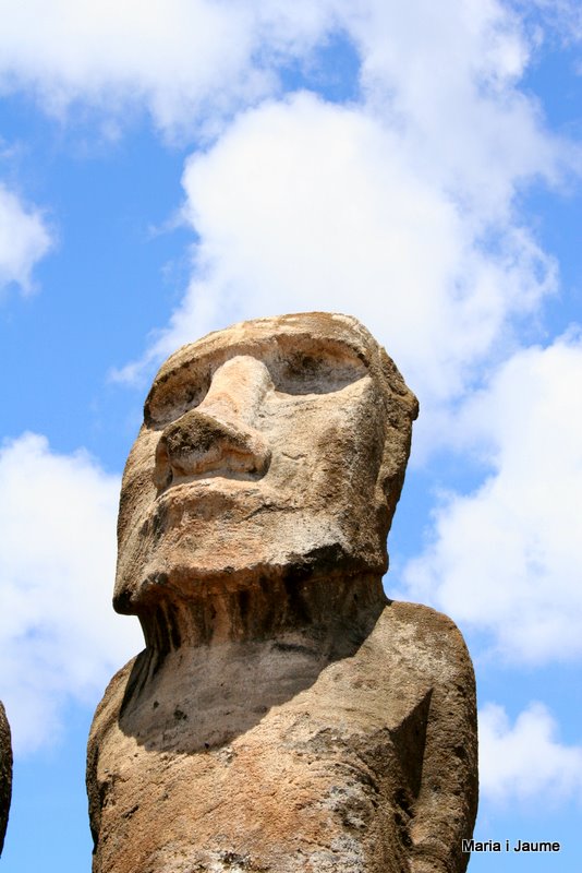 Moai a l’ahu Tongariki